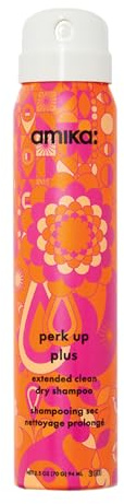 amika Champú en Seco Perk Up Plus Ext Clean – Absorbe el aceite y da volumen – Con harina de arroz y espino amarillo – Refresca la raíz – Vegano, 94 ml