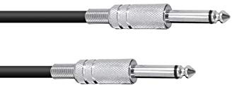 Omnitronic Cavo Audio Jack Mono 6,3mm (M) (M) 3,00 Mt Spessore Guaina 0.22mm²