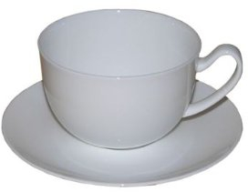 Jumbotasse und Untetasse Sophie