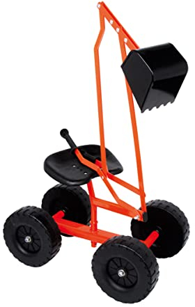 small foot Bagger mit Schaufel und Rädern für Kinder, Sandspielzeug, 360° drehbar, ab 3 Jahren, 4628
