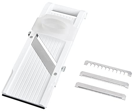 Benriner BN-95W-1 Mandoline, Edelstahl, weiß