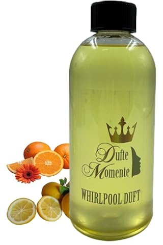 Dufte Momente | Whirlpool Duft 500ml | Orange - Citrus | mit naturreinen und natürlichen ätherischen Ölen | kein Schaum | vegan und ohne Tierversuche