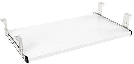 FRMSAET Möbler Tillbehör Kontorsprodukter Kostymer Hårdvara 53cm / 60cm / 76cm Tangentbordslåda Trähållare under skrivbord Justerbar höjdplattform. (60cm, Vit)