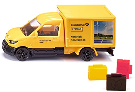 siku 1944, Streetscooter, 1:50, Metall/Kunststoff, Gelb, Inkl. Anhängerkupplung, Kombinierbar mit siku Modellen im gleichen Maßstab