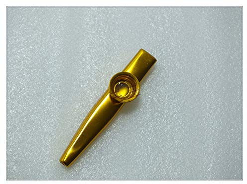DINGGUANGHE-CUP 2 stücke Metall Kazoo Lightweight Portable für Anfänger Flöte Instrument Music Liebhaber Holzwind Instrument Kazoo (Color : Gold 2pcs)