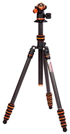 3 Legged Thing Punks Billy 2.0 Carbon Fibre Travel-Friendly Tripod - Compact & Adjustable Camera Tripod with Three Detachable Legs (BILLYBLACK2.0)