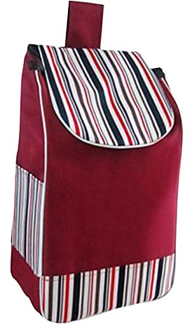 ＡＷＨＡＯ Bolsa de Compras de Tela Oxford, Bolsa de Repuesto para Compras, Carrito de Mano Plegable para Compras, Reutilizable, Resistente para Carrito de, Rojo