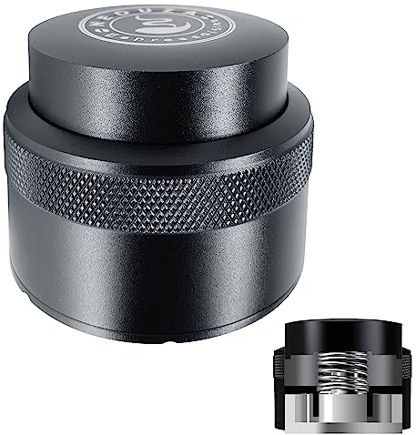 NEOUZA 53mm Coffee Palm Tamper Barista Leveler Tool Spring Loaded Stainless Steel Flat Base for Espresso Machine Portafilter