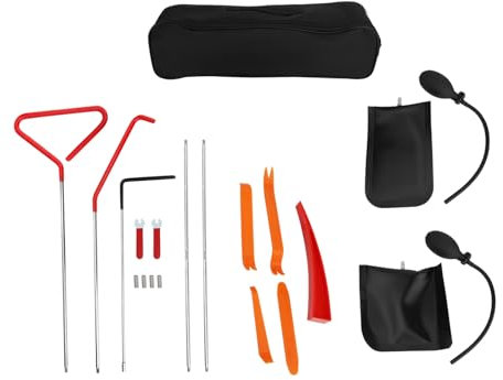 Skyplanet Breakdown Long Reach Kit,Car Emergency Kit Auto Trim Removal Tool Kit Panel Fastener Removal Tool Car Lockout Kit for All Vehicles Emergency Use Frequently Put in The Trunk