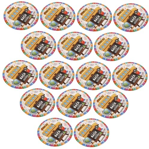 GAROZATION 8stücke Papierplatten Für Partys Umweltfreundliche Geschirr Für Feiern Desserts Und Festlichkeiten Wahl Für Schulanfang Und Veranstaltungen