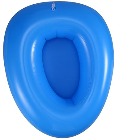 iplusmile Padella Gonfiabile Colore Casuale in Pvc Blu per Anziani Allettati con Pompa Inclusa con Soffice Materiale Lavabile per Casa e Case di Riposo