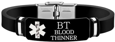 Zircobic Leichtes individuell graviertes Silikon-Medizinarmband – Wasserdicht, Bequemes Edelstahl-Tag, Unisex, Mehrfarbige Optionen, Alltag, Fitness & Outdoor-Aktivitäten