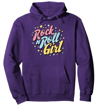 Rock N Roll Girl Viola Darla Felpa con Cappuccio