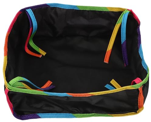 UKCOCO Bolsa Organizadora para Cochecito de Ñiño Colorida, Cesta Inferior de Almacenamiento de Tela Oxford y Fibra de Poliéster, Gran Capacidad para Accesorios de Bebés, Adecuado para