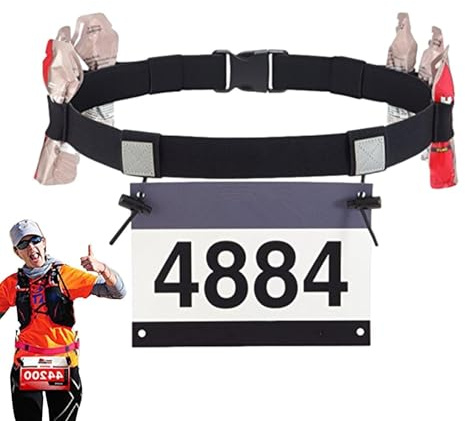 Cinturón De Carreras – Doble Correa De Bascula, Soporte De Registro Profesional para, Accesorio Versátil Para El Día De La Carrera | De Banana Cómodo