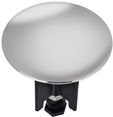 WENKO Waschbeckenstöpsel Pluggy® XL Chrom - Abfluss-Stopfen, für alle handelsüblichen Abflüsse, Kunststoff, 6.2 x 6.6 x 6.2 cm, Mehrfarbig