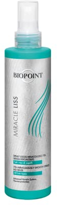 Biopoint Miracle Liss - Spray Capelli Senza Risciacquo 72h, Azione Anticrespo, Lisciaggio 72h, Dona Morbidezza e Leggerezza, 200 ml