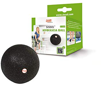 Sissel Myofascia Ball 8 cm Schwarz | Faszienball zur gezielten Massage | Massageball für Füße & Rücken | Triggerball für tiefes Gewebe | Therapieball zur Regeneration | Massagekugel für Triggerpunkte