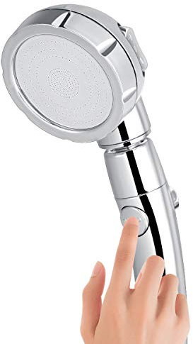 Hivexagon 5 Function Handheld Shower Head-High Pressure, Removable Hand Held Showerhead Rain Showerhead for The Bathroom (ABS+Stainless Steel)