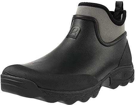 Rouchette Clean Land Bottes de pluie mi-hautes en néoprène antidérapantes, Noir , 47 EU
