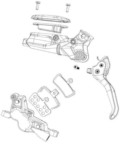 Sram Kit RECAMB.Man.FR.Disco Code ULT.Stealth CA.N Bremsen, Erwachsene, Unisex, Mehrfarbig (Mehrfarbig), Einheitsgröße