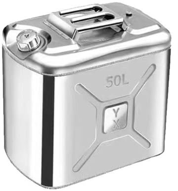 GFJEDTKY 20L-50Lbenzinkanister Metall Verdicktem, Tragbarer Kraftstoff Kanister, Transport/Lagerung/Reisen/Camping/Benzindiesel,50L