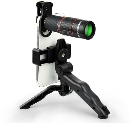 Téléobjectif HD 22X haute puissance, téléobjectif pour téléphone portable avec trépied pour la plupart des smartphones