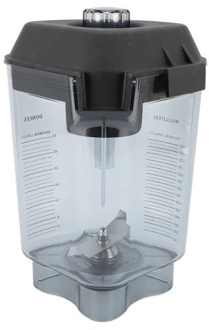 Reemplazo de Jarra de Licuadora de Alto Rendimiento de 48 Oz con Diseño único - Recipiente de Licuadora Duradero para Licuar de Forma Segura - Touch and Go, el Silencioso
