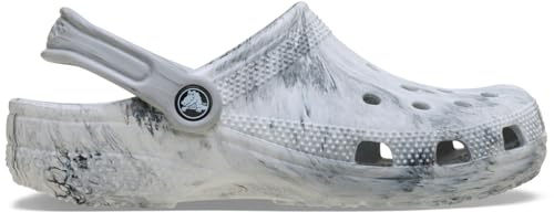 Crocs Classic Watercolor marmorerad Clog K, Grey Swirl, 5 UK, Grå virvel, 37/38 EU