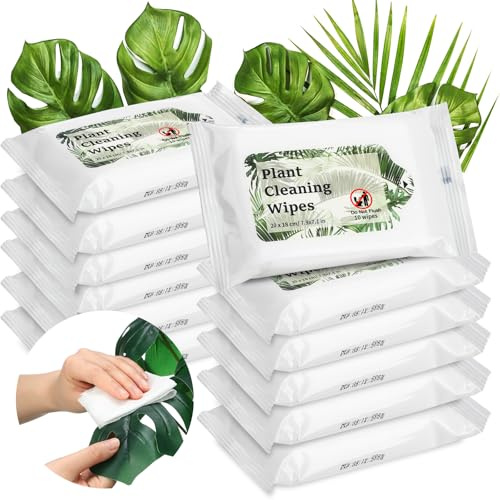 Nuanchu 120 Pcs Plants Cleaning Wipes for Leaves,plant Leaf Cleaner and Shine Wipe,unscented Thick Photosynthesis Wipes Leaf Cleaner for House Indoor & Outdoor