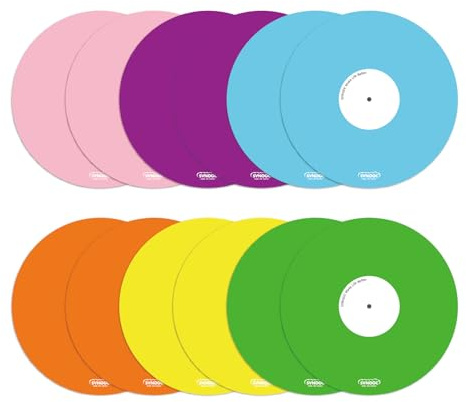 Selbstklebende Notizzettel Wiederverwendbare Dry Erase Sticky Notes Runde Whiteboard Aufkleber mit 2-Markern,12-Pack 12cm im Kreis (Mehrfarbig)