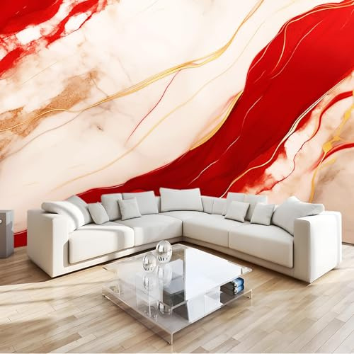 Fotomural Papel Pintado 3D Abstracto líneas textura de mármol Patrón – Vistoso Papel Tapiz Decorativo Moderno para Pared, Mural de Pared para 200 x 140 cm, Decoración del Hogar
