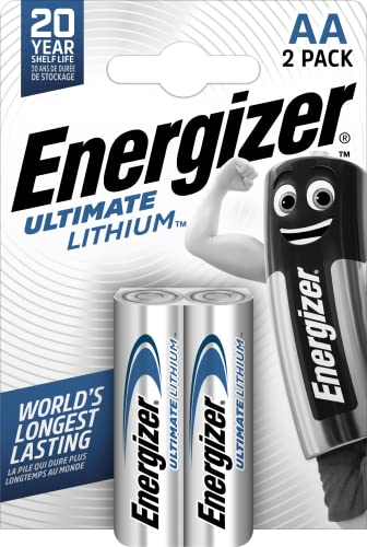 Energizer Max - Pilas de litio ULTIMATE Lithium L91 AA, máxima duración y rendimiento