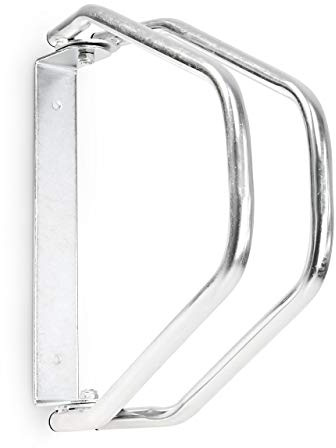 Relaxdays 2X Set Rastrelliera Portabici, Doppio Montaggio a Parete, Supporto a Muro, H x L x P: 32,5 x 9 x 28,5 cm, Argento