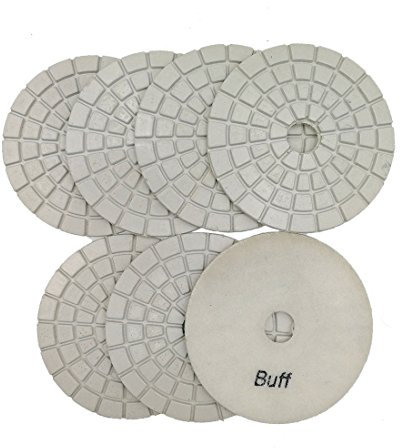diatool 7/Set 10,2 cm Profi Diamant Flexible Polieren Pads 100 mm Keramik/Fliesen Schleifscheiben Premium Qualität Schruppscheibe