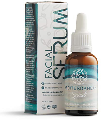 Vitamin C, Vitamin E Gesichtsserum Ferulasäure Resveratrol Serum Anti Aging Gesichtspflege AntiFalten Hals, Dekolleté Natürliche Mediterrane Inhaltsstoffe Unisex, 30 ml von Mediterranean Spirit