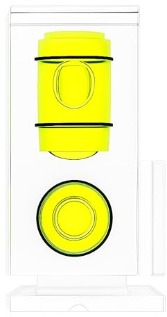 Blitzschuhabdeckung mit Wasserwaage, 1 Stück, Zwei-Weg Libelle, zwei Einsatzschienen, Transparent, Acrylglas, geeignet für viele Modelle, Blitzschuh Wasser Waage, Hotshoe Cover, Aufsteckwasserwaage