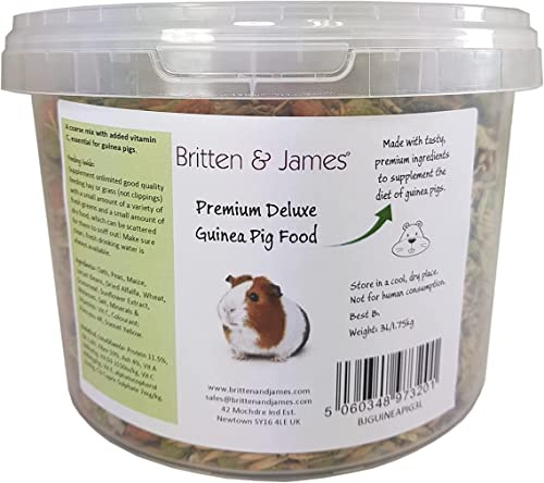 Premium Deluxe Guinea Pig Food Mix by Britten & James (1.75kg).