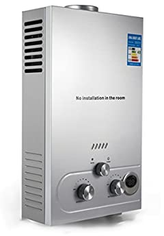 SDLSH Piezas de Herramientas 6L / 8L / 10L / 12L / 16L / 18L 36KW Calentador de Agua, Calentador de termostato, Calentador de Agua de Gas butano para Acampar (Color : 12L)