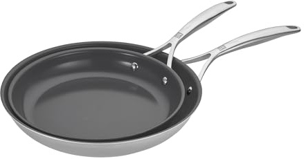 ZWILLING Spirit Energy + 2-pc Stainless Steel Ceramic Nonstick 10-in & 12-in Fry Pan Set