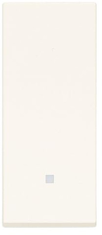 Vimar 30008.B Linea pulsante illuminabile 1 polo 1 modulo allineato, bianco