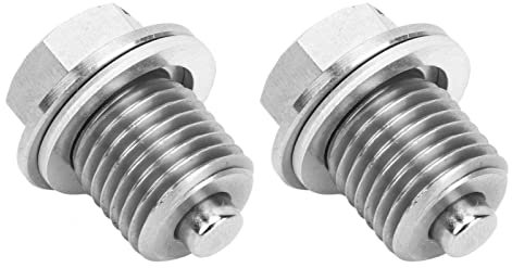 Magnetische Ölablassschraube, 1 Paar Magnetische Ölablassschraube M14x1,5 Edelstahlteil Ersatz für