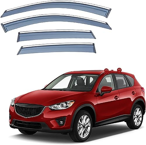 HASKDHN Windabweiser für Mazda CX-5 KE 2012-2016, Regenabweiser, Auto Seitenfenster, Accessoires