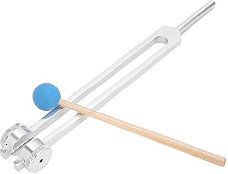 Aluminiumlegierung Stimmgabel 68.05Hz Vibrationstherapie mit Holzhammer, für Entspannung