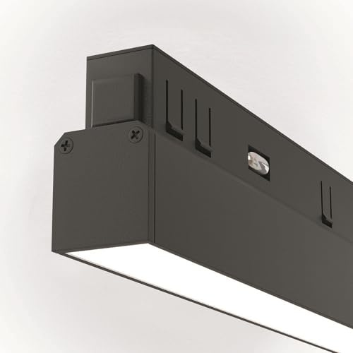 MAYTONI DECORATIVE LIGHTING Sistema di illuminazione a binario magnetico Exility Basis Nero Alluminio IP 20 DC 48 per interni, ufficio, casa