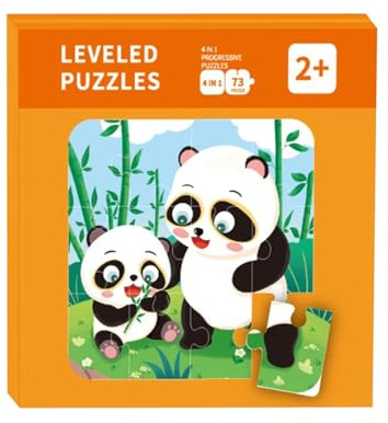 Magnetische Puzzle, Jisrcha Magnet Rahmenpuzzle, 73 Stück 4-in-1-Tier Magnet Puzzle für Flugzeug & Autofahrt Reisen(A)