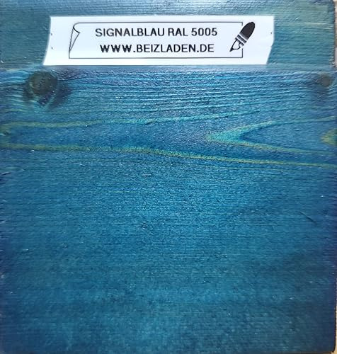 Beize, Holzbeize, Wasserbeize signalblau RAL 5005 (signalblau, 500 ml)