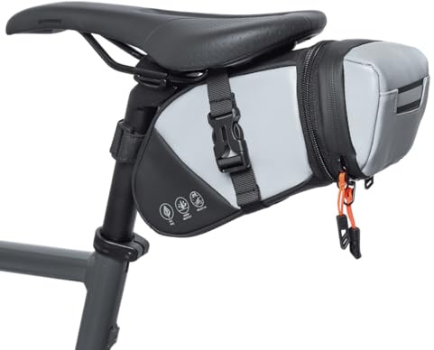 Danuosie Borsa da sella per bicicletta, impermeabile, capacità espandibile sotto il sedile, 1,5-2 l, per mountain bike e pendolari