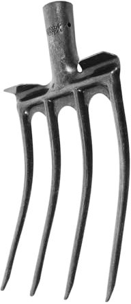 SUPVOX Testa Di Da Scavo in Acciaio Denti Per Lavorazione Del Terreno Movimento Del Letame Per Uso Agricolo Testa Di Da Scavo