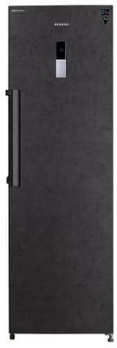INFINITON Congelador Vertical CV-265L85PEH, 282 L, No Frost, Inverter, Acabado STONE OUTLOOK, Puerta Reversible, Fabricador de hielo manual incorporado, E, Tirador exterior de acero inoxidable